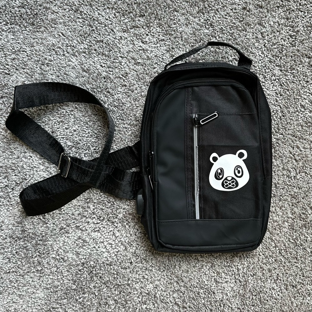 Crossbody Messenger Bag By-OWNYC -Logo Black Sling Streetwear